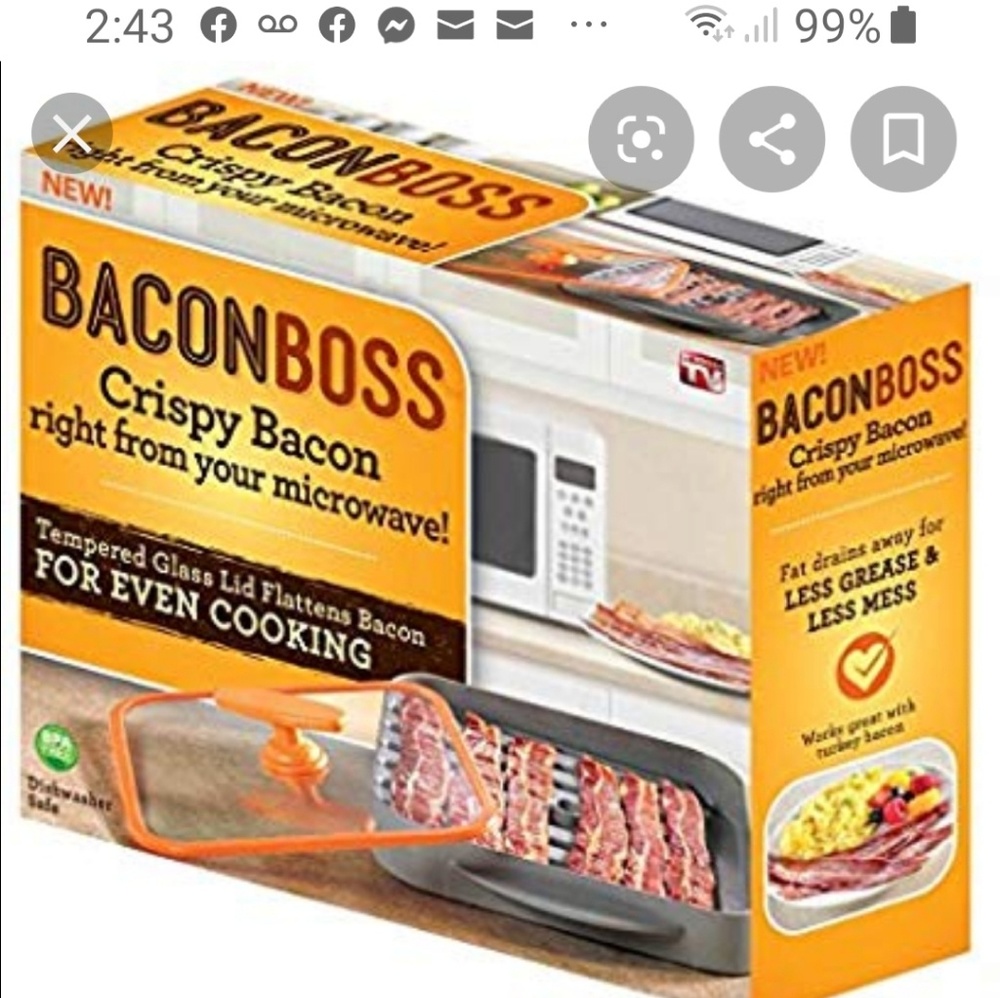BaconBoss

Microwave Bacon Cooker


Gray with Oran